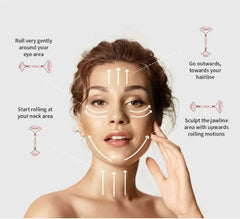 Facial Massage Roller And Gua-sha Set